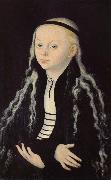 Lucas Cranach Madeleine Luther portrait USA oil painting artist